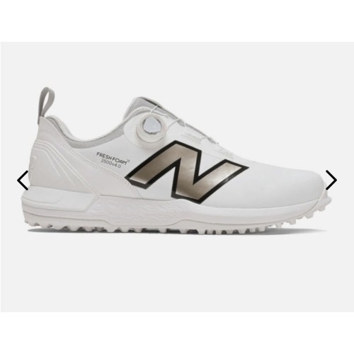 뉴발란스 New Blance GOLF UGS 2500 V4 SL 보아 골프화 2E 화이트/골드